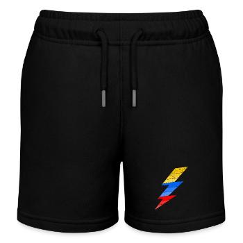 Eclair NASCAR Racing Courses Américaines - Kids Organic Sweat Shorts by Stanley/Stella - black - Front