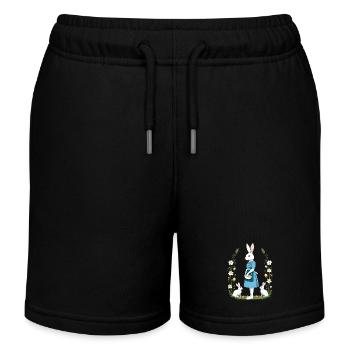 Krankenschwester Hase Osterhase Krankenpflegerin - Kinder Organic Joggingshorts Mini Bolter von Stanley/Stella - Schwarz - Vorne