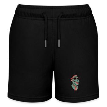 Lustige Dinosaurier Mutter Coole Dino Frau Stil - Kinder Organic Joggingshorts Mini Bolter von Stanley/Stella - Schwarz - Vorne