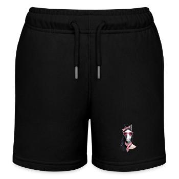 Mama Pferd Pferdeliebhaber Mutter Stilvolle Liebe - Kinder Organic Joggingshorts Mini Bolter von Stanley/Stella - Schwarz - Vorne