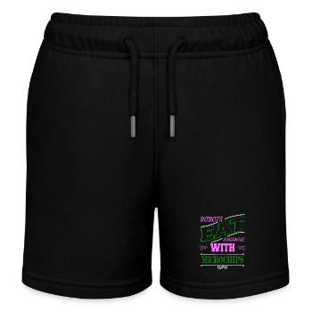 birthday present birthday present idea humor - Kids Organic Sweat Shorts by Stanley/Stella - black - Front