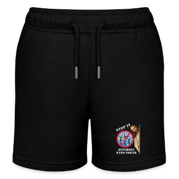 Arrêt de l’éolien offshore - Short de jogging enfant bio Stanley/Stella - noir - Devant
