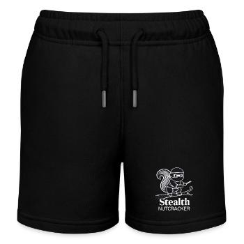 Écureuil ninja - Short de jogging enfant bio Stanley/Stella - noir - Devant