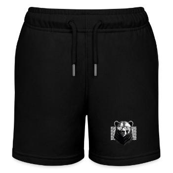 Bären Vater Lustiger Vater Perfekter Style - Kinder Organic Joggingshorts Mini Bolter von Stanley/Stella - Schwarz - Vorne
