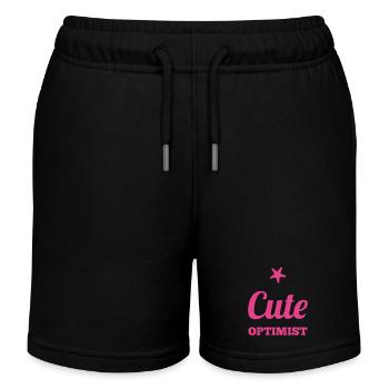 Geschenkidee Enkelin - Kinder Organic Joggingshorts Mini Bolter von Stanley/Stella - Schwarz - Vorne