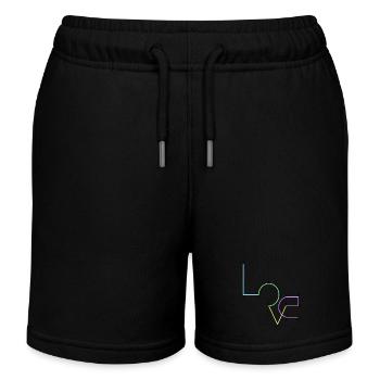 love - Short de jogging enfant bio Stanley/Stella - noir - Devant