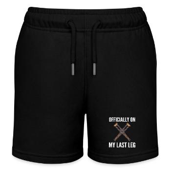 Jambe cassée - Short de jogging enfant bio Stanley/Stella - noir - Devant