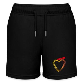 #bestfriendsforever - Kinder Organic Joggingshorts Mini Bolter von Stanley/Stella - Schwarz - Vorne