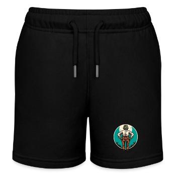 Funny Undead Butt Halloween Costume Decoration - Kids Organic Sweat Shorts by Stanley/Stella - black - Front