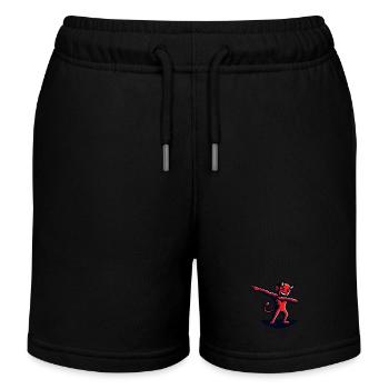 Dabbing Devil Drôle Dabbing Design - Short de jogging enfant bio Stanley/Stella - noir - Devant