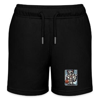 Untoter Waschbär Lustiger Waschbären Liebhaber - Kinder Organic Joggingshorts Mini Bolter von Stanley/Stella - Schwarz - Vorne