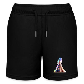 Eiffelturm #14 - Kinder Organic Joggingshorts Mini Bolter von Stanley/Stella - Schwarz - Vorne
