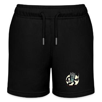 Unheimlicher Psycho Trinkbecher Getränke - Kinder Organic Joggingshorts Mini Bolter von Stanley/Stella - Schwarz - Vorne