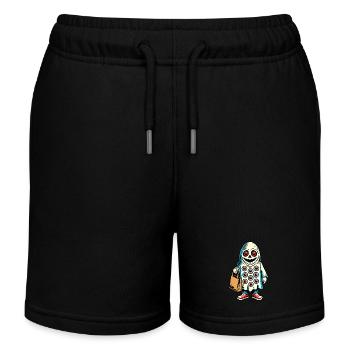 Gespenstische Party Trick Or Treat Streetwear - Kinder Organic Joggingshorts Mini Bolter von Stanley/Stella - Schwarz - Vorne