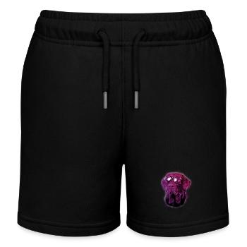Labrador with sunglasses - Kids Organic Sweat Shorts by Stanley/Stella - black - Front