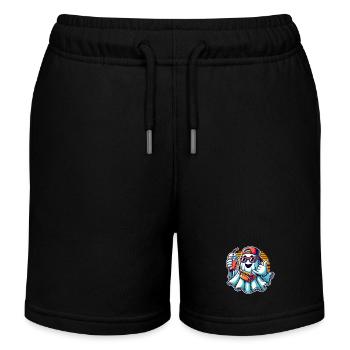 Boo-Jee Gespenst Lustiger Modischer Geist - Kinder Organic Joggingshorts Mini Bolter von Stanley/Stella - Schwarz - Vorne