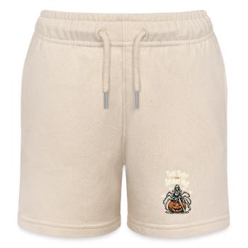 Funny Halloween With Thick Thigh - Kids Organic Sweat Shorts by Stanley/Stella - soft Ecru - Front