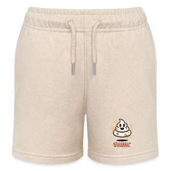 Lustiges Kackhaufen Gespenst Halloween Kacke - Kinder Organic Joggingshorts Mini Bolter von Stanley/Stella - Natur - Vorne