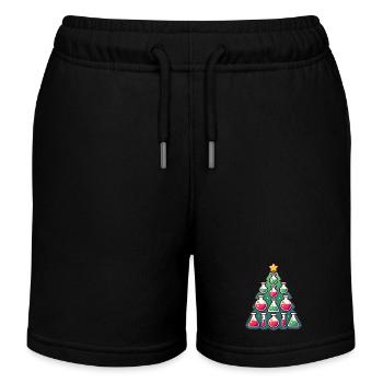 Chimie Conception d’arbre de Noël - Short de jogging enfant bio Stanley/Stella - noir - Devant