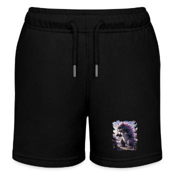 Cat Monster Art Lustige Geschenke Für Männer Frauen Kind - Kinder Organic Joggingshorts Mini Bolter von Stanley/Stella - Schwarz - Vorne
