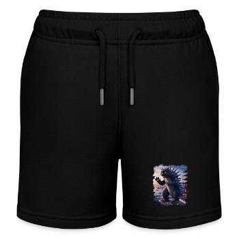 Cat Monster Art Lustige Geschenke Für Männer Frauen Kind - Kinder Organic Joggingshorts Mini Bolter von Stanley/Stella - Schwarz - Vorne