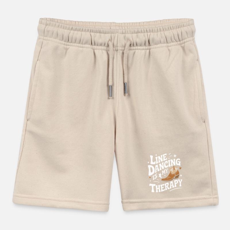 Line Dancing Dancing Dancers Kids Organic Sweat Shorts by Stanley/Stella