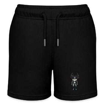 Festlicher Krampus Weihnachtliche Folklore - Kinder Organic Joggingshorts Mini Bolter von Stanley/Stella - Schwarz - Vorne