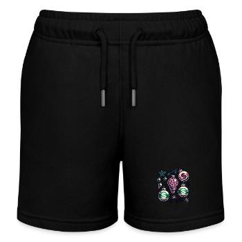 Weihnachtlicher Geldregen Dekor - Kinder Organic Joggingshorts Mini Bolter von Stanley/Stella - Schwarz - Vorne