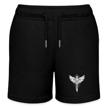 Jesus Bibel Christ Religion Christ Kreuz Christus - Kinder Organic Joggingshorts Mini Bolter von Stanley/Stella - Schwarz - Vorne