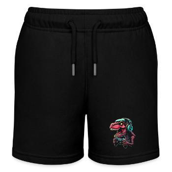 Gamer Gaming Garçons Gaming Gamer - Short de jogging enfant bio Stanley/Stella - noir - Devant