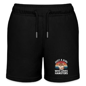 Hamster - Kinder Organic Joggingshorts Mini Bolter von Stanley/Stella - Schwarz - Vorne