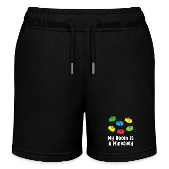 Brick Builder Brick Building Master Builder - Kids Organic Sweat Shorts by Stanley/Stella - black - Front