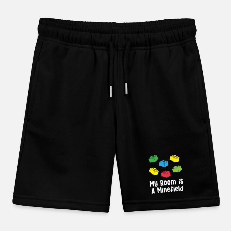 Brick Builder Brick Building Master Builder Kids Organic Sweat Shorts by Stanley/Stella