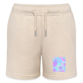 Points en pastel - Short de jogging enfant bio Stanley/Stella - écru doux - Devant