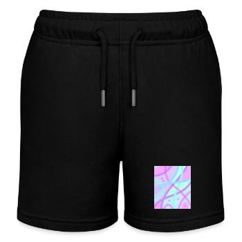Pastell - Kinder Organic Joggingshorts Mini Bolter von Stanley/Stella - Schwarz - Vorne
