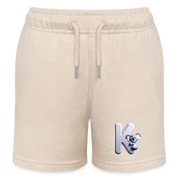 Knuddeliger Koala klettert auf den Buchstaben K - Kinder Organic Joggingshorts Mini Bolter von Stanley/Stella - Natur - Vorne