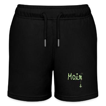 Moin Bienvenue Moin avec Seagull - Short de jogging enfant bio Stanley/Stella - noir - Devant