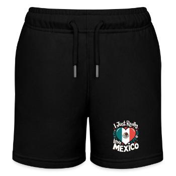 Mexique Mexique Mexicain Espagnol - Short de jogging enfant bio Stanley/Stella - noir - Devant
