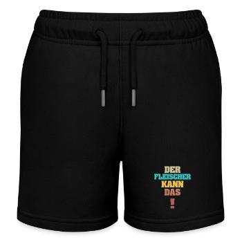 Geschenk für Fleischer - Kinder Organic Joggingshorts Mini Bolter von Stanley/Stella - Schwarz - Vorne
