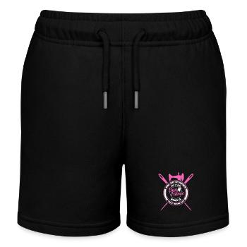 Sewing Happiness - Kids Organic Sweat Shorts by Stanley/Stella - black - Front