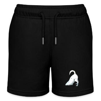 Jack Russel buddelt - Kinder Organic Joggingshorts Mini Bolter von Stanley/Stella - Schwarz - Vorne