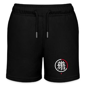 „Michi – Der Weg des Minimalismus“ - Kinder Organic Joggingshorts Mini Bolter von Stanley/Stella - Schwarz - Vorne