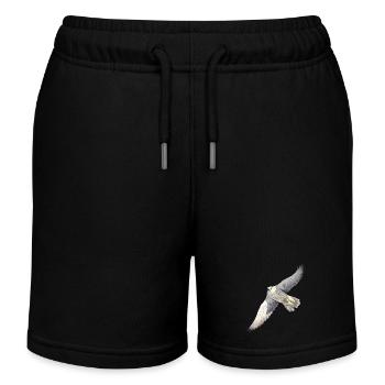 GyrFalcoin flight - Kids Organic Sweat Shorts by Stanley/Stella - black - Front