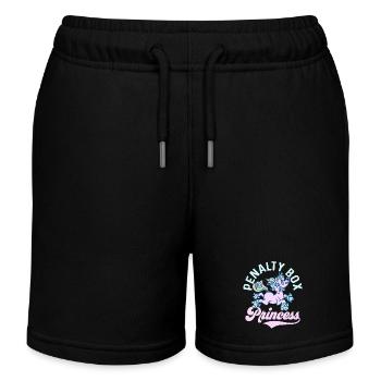 Penalty Box Princess Skating Roller Derby - Kinder Organic Joggingshorts Mini Bolter von Stanley/Stella - Schwarz - Vorne