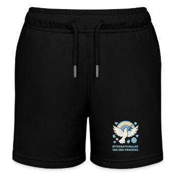 La colombe de la paix - Short de jogging enfant bio Stanley/Stella - noir - Devant