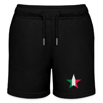 Italienische Stern - Kinder Organic Joggingshorts Mini Bolter von Stanley/Stella - Schwarz - Vorne