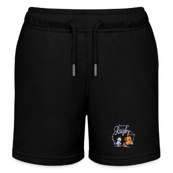 rugby - Kids Organic Sweat Shorts by Stanley/Stella - black - Front