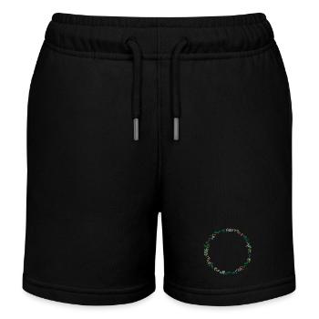 Immergrüner Kranz - Kinder Organic Joggingshorts Mini Bolter von Stanley/Stella - Schwarz - Vorne