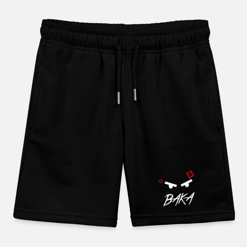 Baka Anime Expression Kids Organic Sweat Shorts by Stanley/Stella