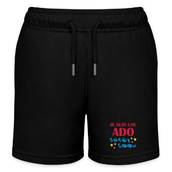 adolescent / enfant / ado / adolescente - Short de jogging enfant bio Stanley/Stella - noir - Devant